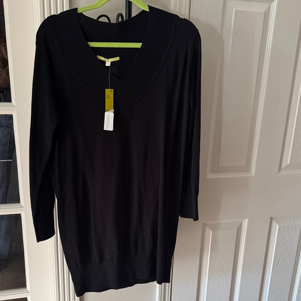 Black V-Neck Sweater
